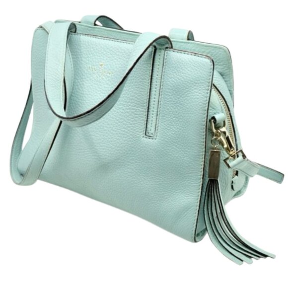 KATE SPADE~Grey Street Dominique~PEBBLED LEATHER SATCHEL BAG - Picture 2 of 6